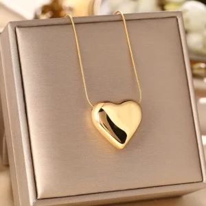 Cheap 18k Gold Stainless Steel Rose Women Necklace Smile Butterfly Pendant Necklace Shell Heart Lock Gift Jewelry Necklace
