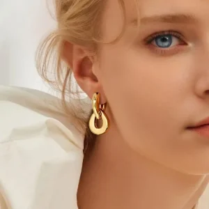 Shescity Trendy Elegant Style Drop Earrings Brass Material Fashion Designer Jewelry Women Earrings for Gifts