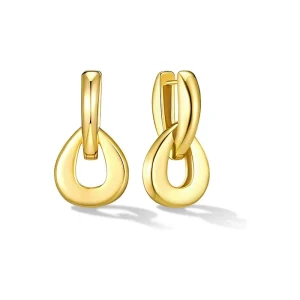Shescity Brass Drop Earrings for Women